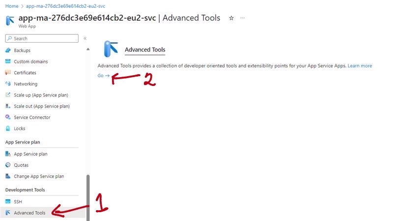 AppService Advanced Tools