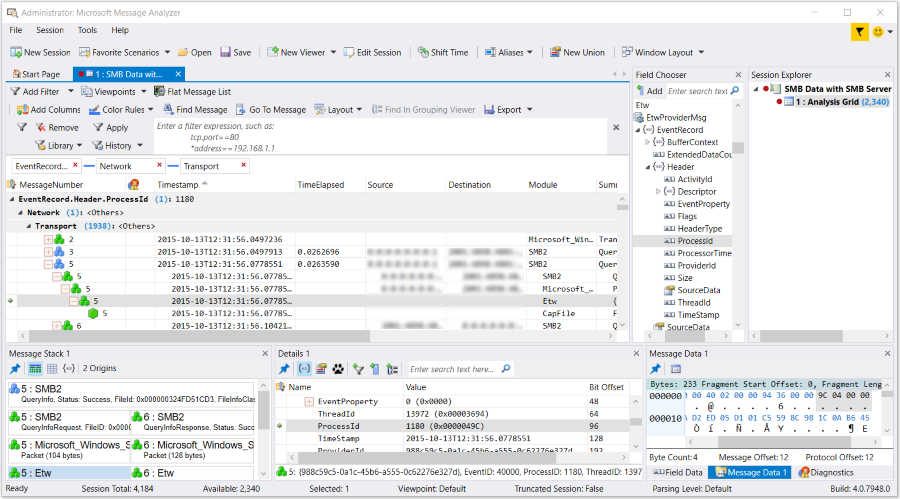 ms message analyzer