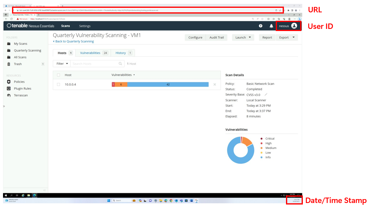 Contoso security awareness training document with company name, version controls, and policy approvals in red boxes.