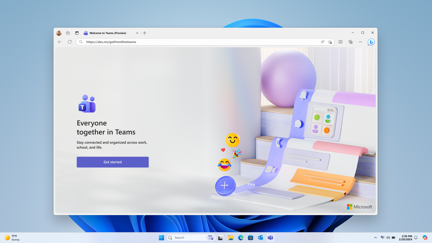 Screenshot shows the user interface for the setup guide landing page.