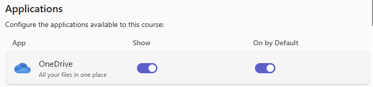 Screenshot showing applications.