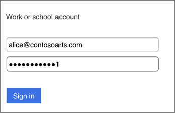 Sign in to your work account.