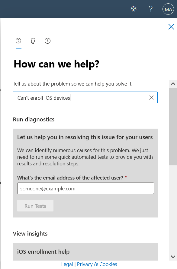 Contact Microsoft Defender for Endpoint support