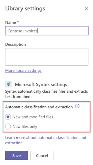 Settings library