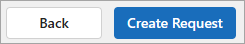 Screenshot of the Create request button in Word.
