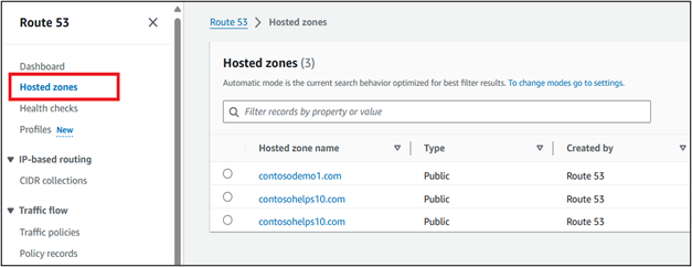 Connect your DNS records at Amazon Web Services (AWS) to Microsoft 365 -  Microsoft 365 admin | Microsoft Learn