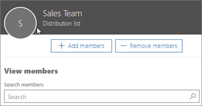 Add members to distribution group.
