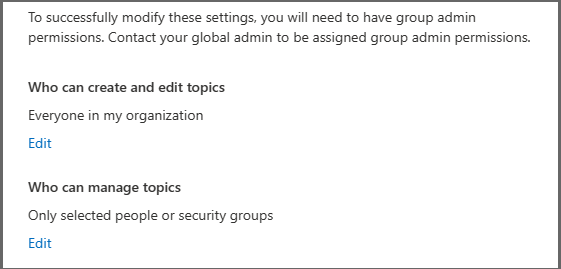 Screenshot of the topic permissions page.