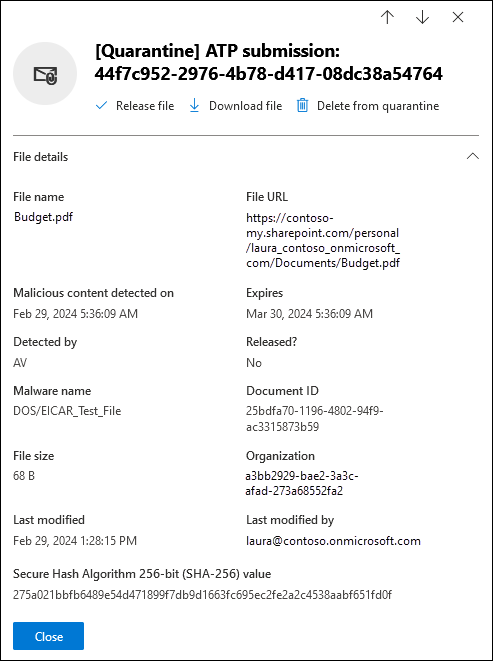 Microsoft 365 Quarantine Support - Fairleigh Dickinson University