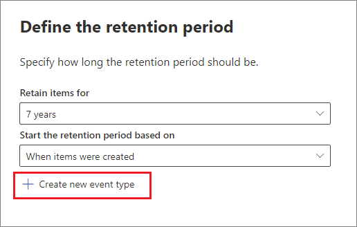 Create a new event type for the Product Specification label dialog box.