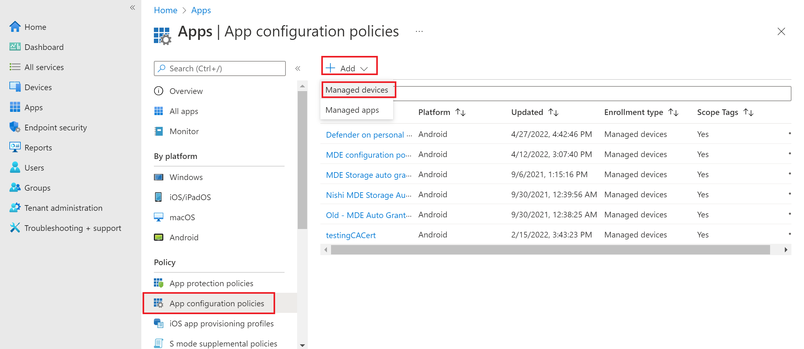 Deploy Defender for business on mobile devices without enrollment and company portal - Microsoft Q&A