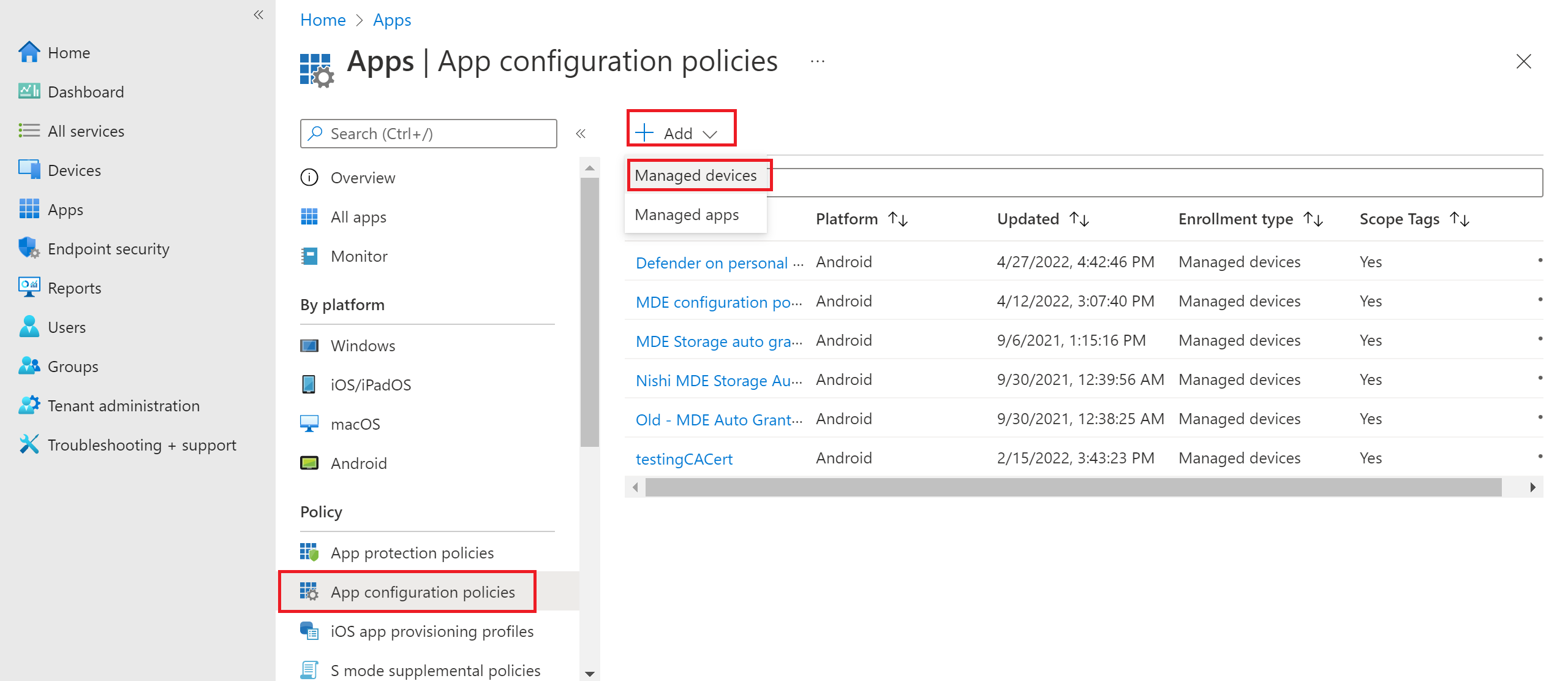 Deploy Defender for business on mobile devices without enrollment and  company portal - Microsoft Q&A