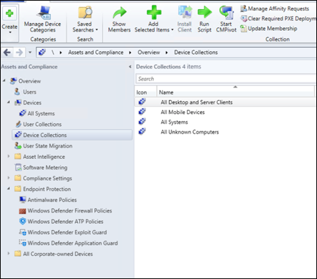 Screenshot of the Microsoft Configuration Manager wizard1.