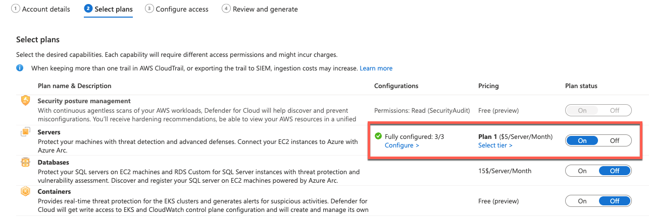 Screenshot that shows how to enable auto-provisioning for Azure Arc agent.