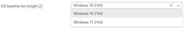 Screenshot shows Set test matrix set os.