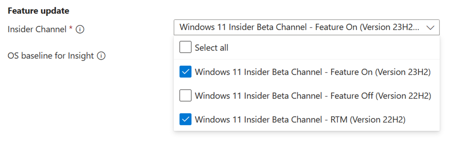 Screenshot shows Set insider channel product.
