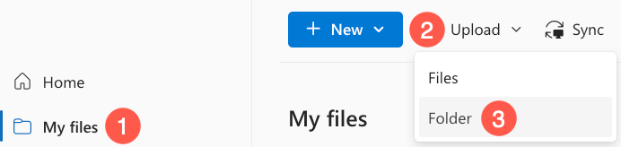 Uploading a Folder