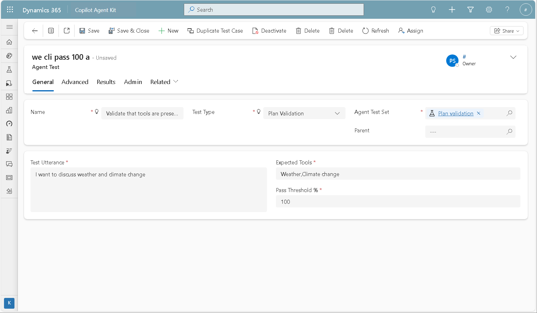 Configure tests in Copilot Agent Kit - Microsoft Copilot Studio ...