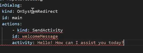 Screenshot of identifying problems with red underline in the editor.