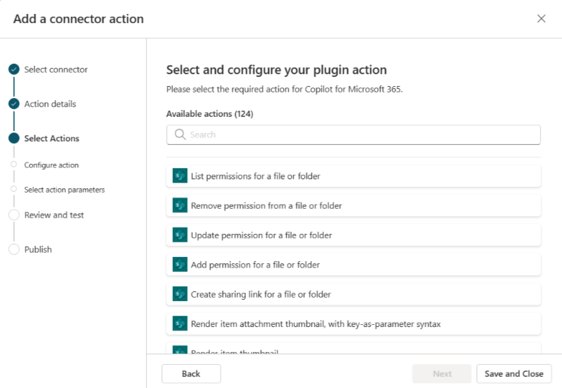 Add action to connector