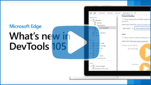 Thumbnail image for the DevTools What's New in 105 video