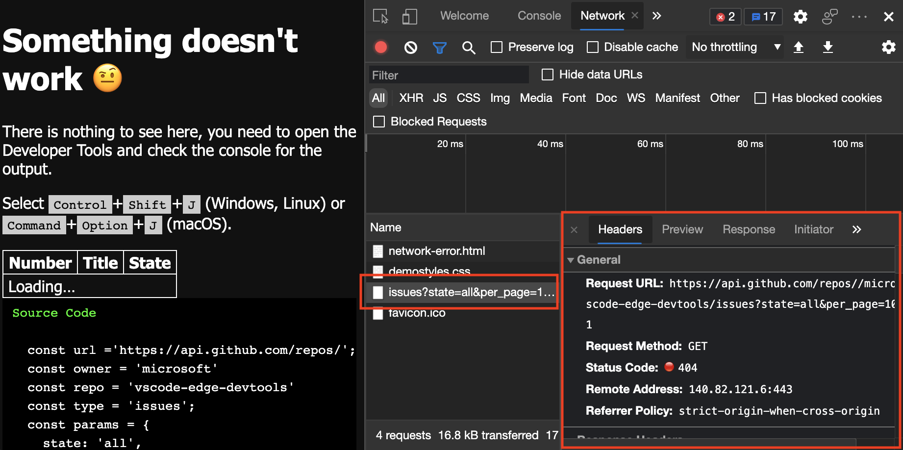 Fix JavaScript errors that are reported in the Console - Microsoft Edge ...