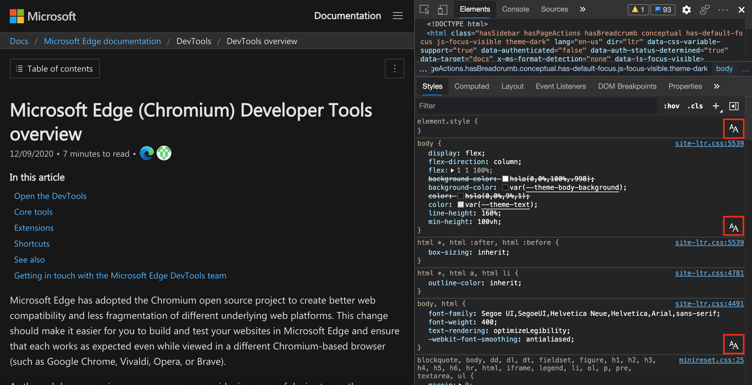 Edit CSS font styles and settings in the Styles pane - Microsoft