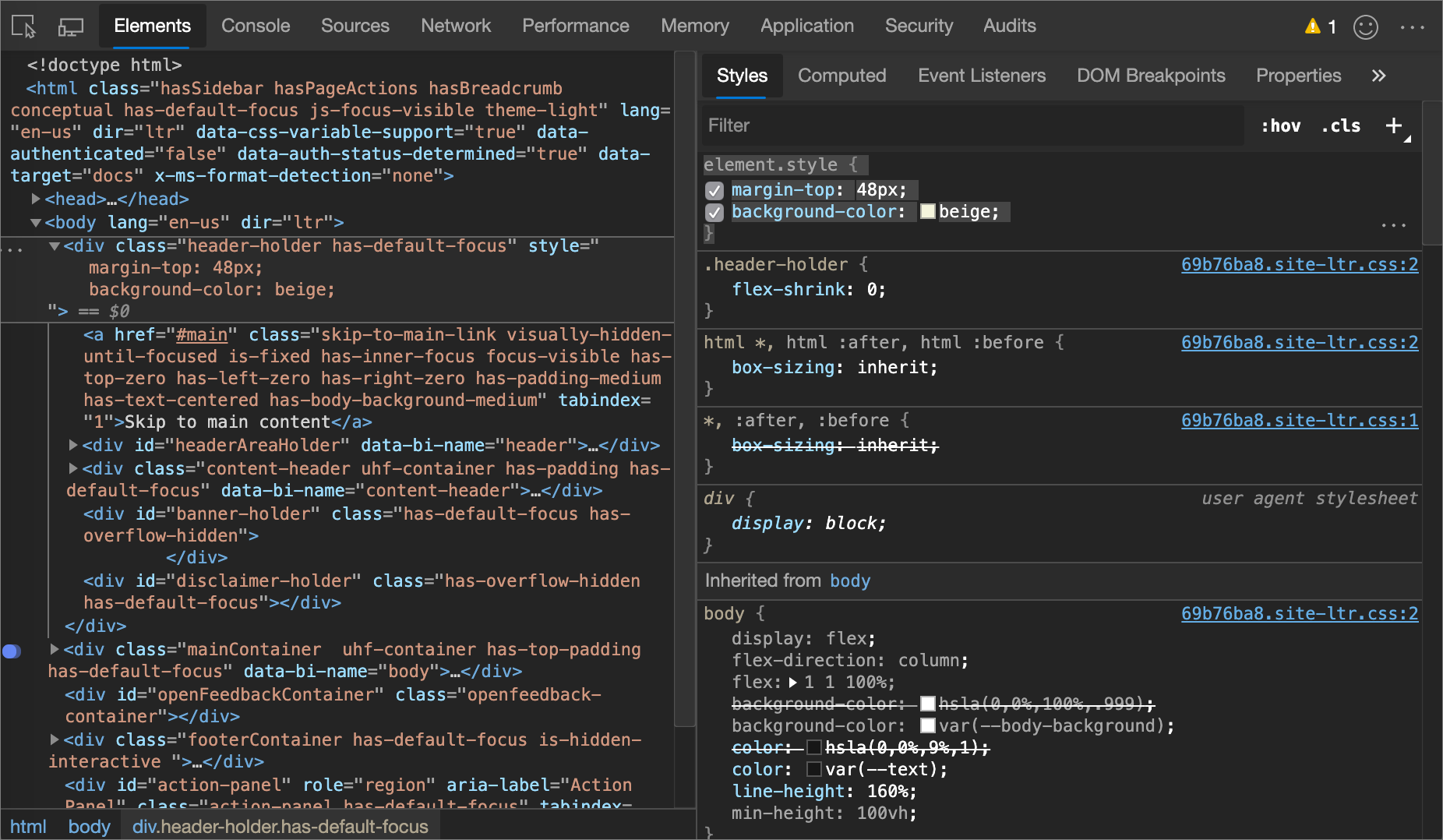 CSS features reference - Microsoft Edge Development | Microsoft Learn