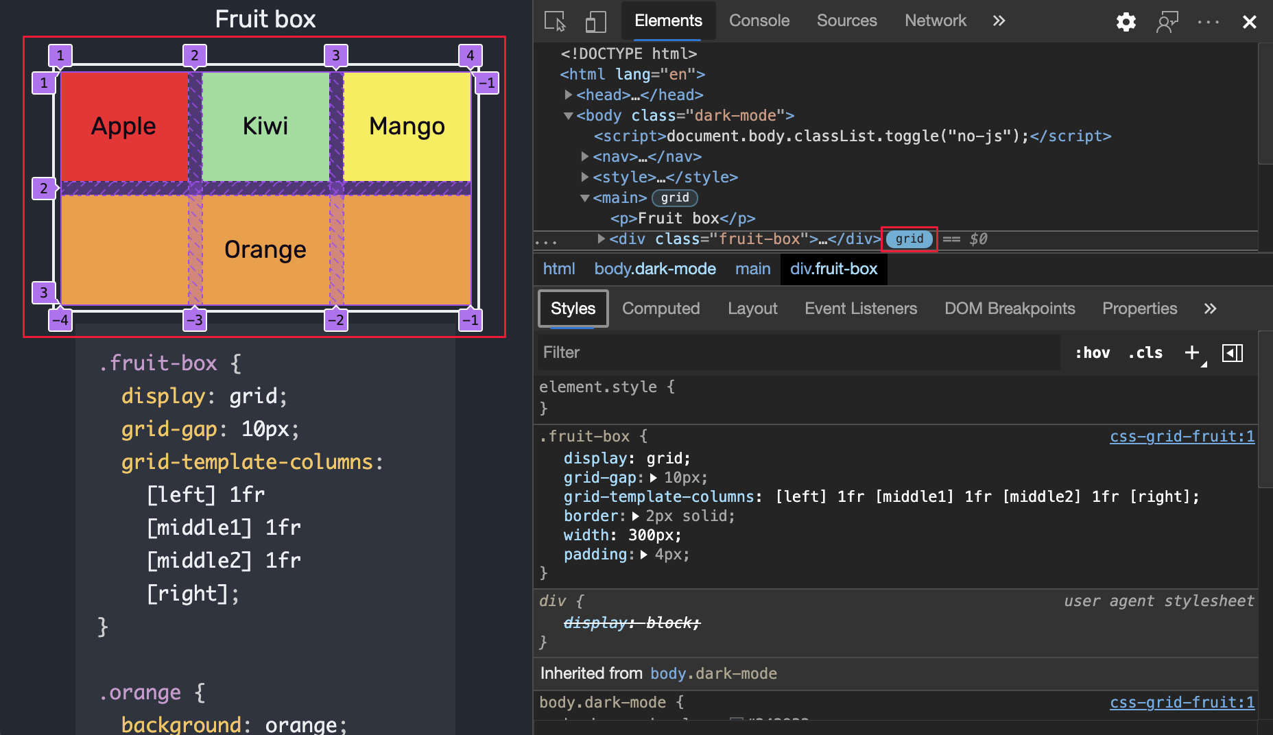 Inspect CSS Grid - Microsoft Edge Development | Microsoft Learn