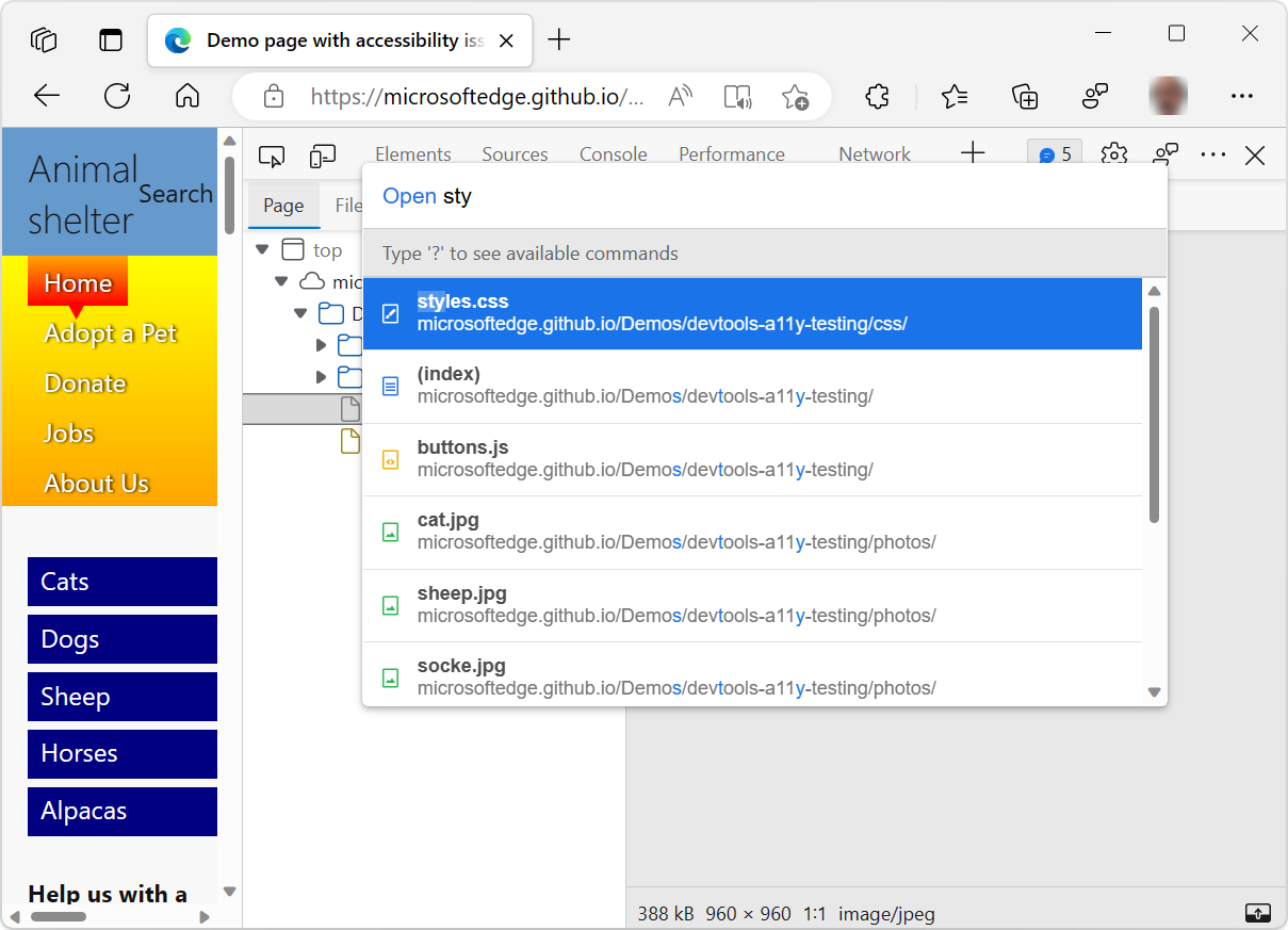View page resources - Microsoft Edge Development | Microsoft Learn