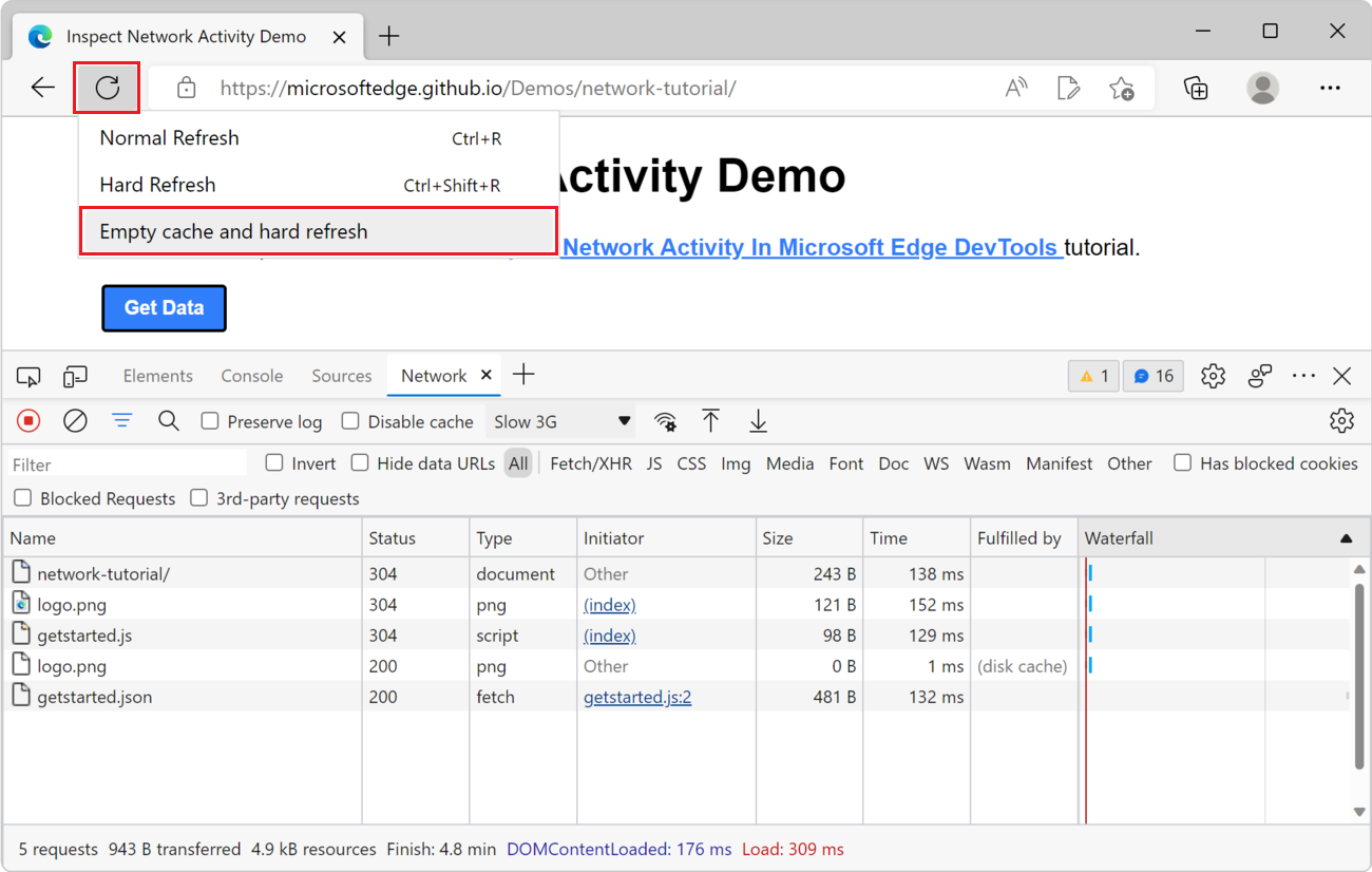 Empty cache and hard refresh