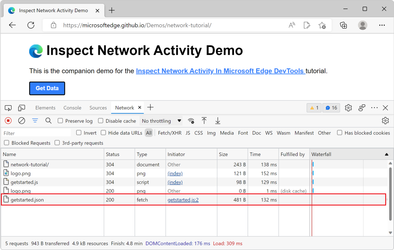 Inspect network activity - Microsoft Edge Development | Microsoft Learn