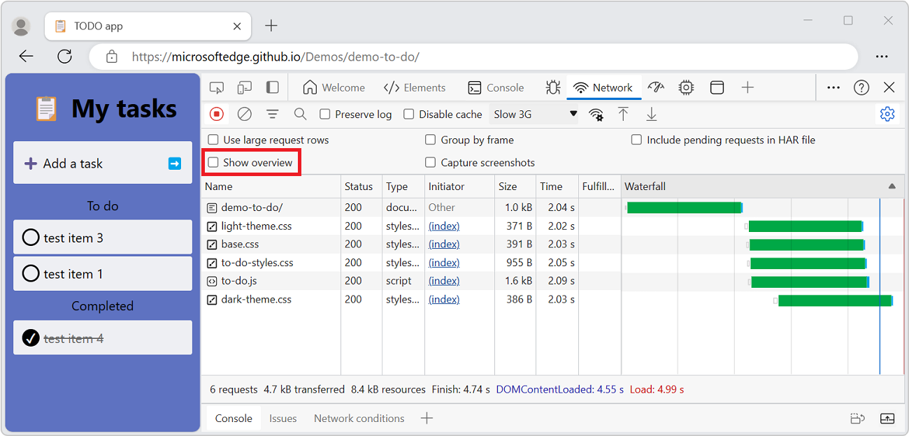 Network features reference - Microsoft Edge Developer