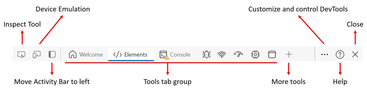 About the list of tools - Microsoft Edge Developer documentation