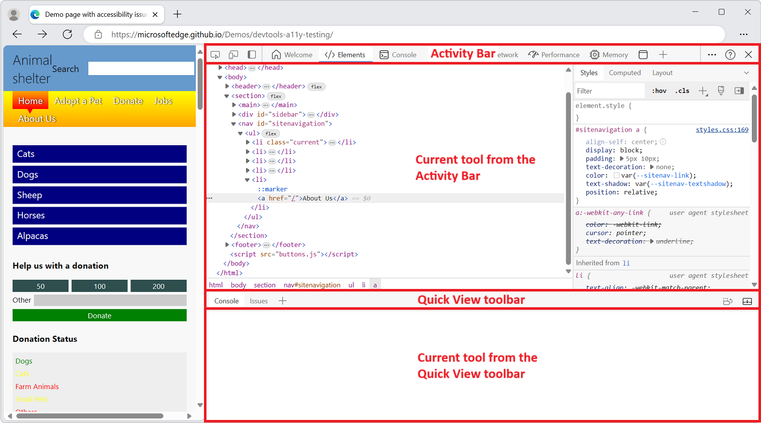 Overview Of DevTools Microsoft Edge Developer Documentation Microsoft Learn