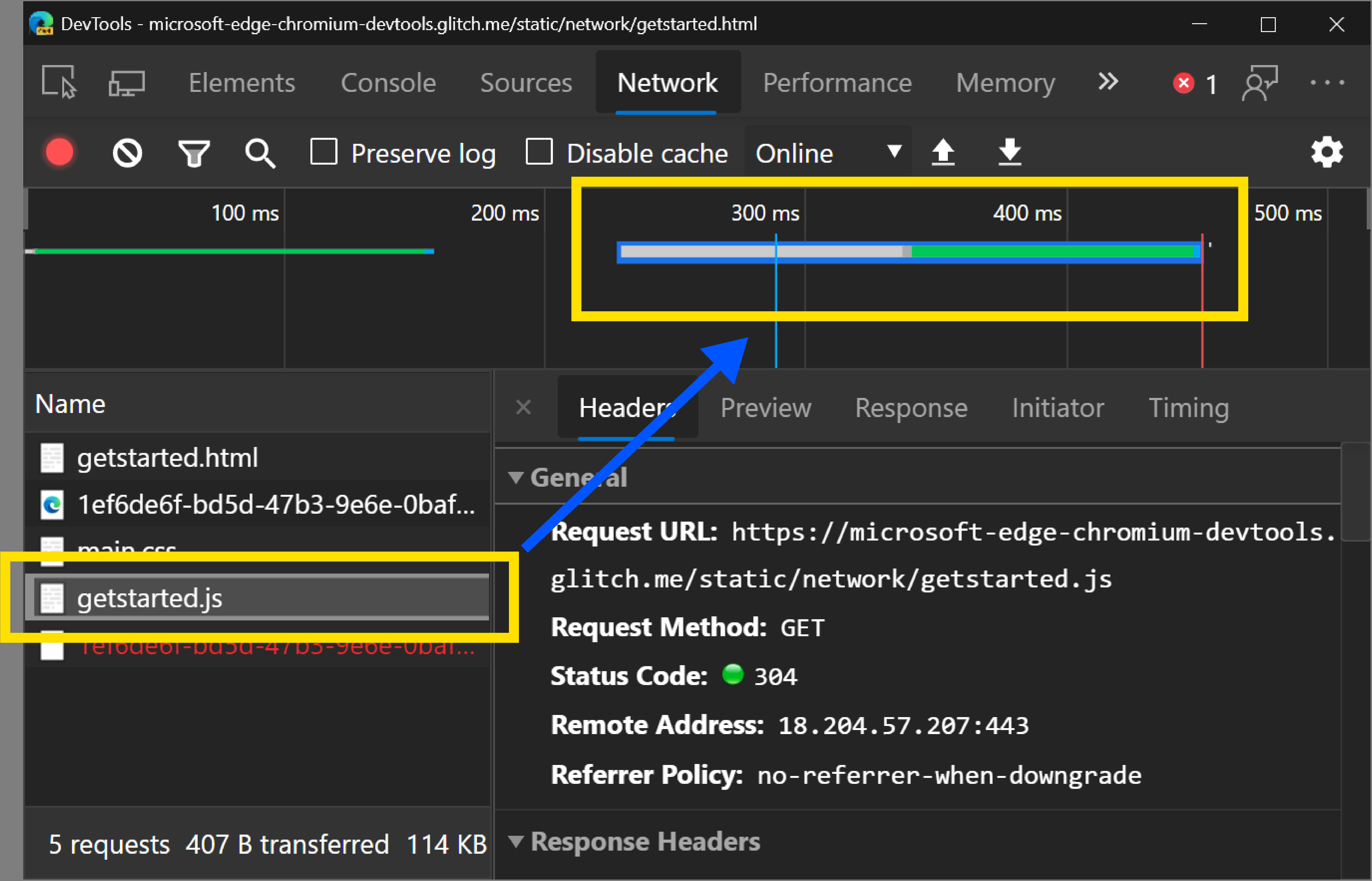 Microsoft edging. Edge devtools client.