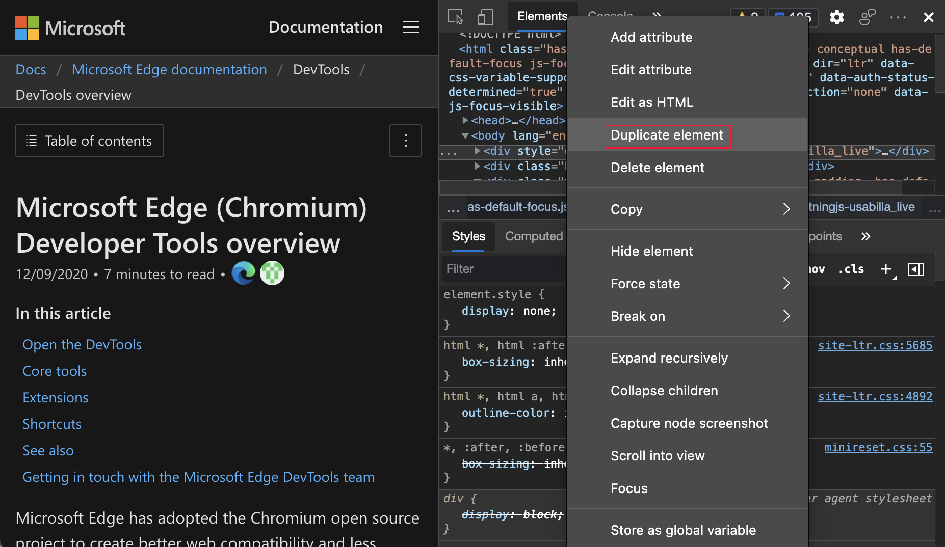 Microsoft Element Software Edge Elements Tool , Elements Tool in Microsoft Edge Browser – ZYEL
