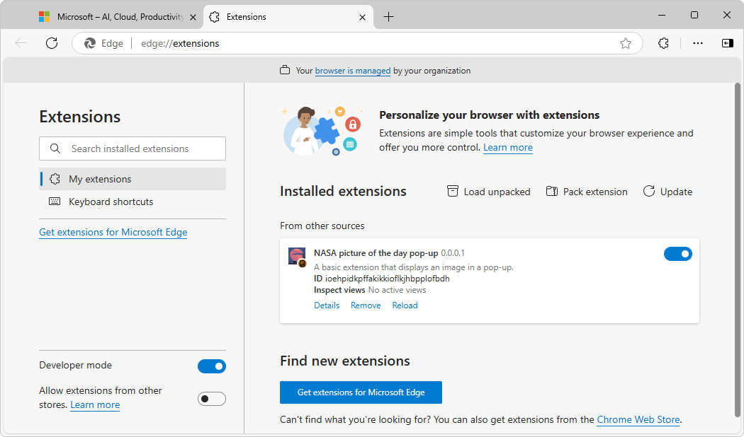 Microsoft Edge Gets a new Extensions Menu, Here's How to Enable It