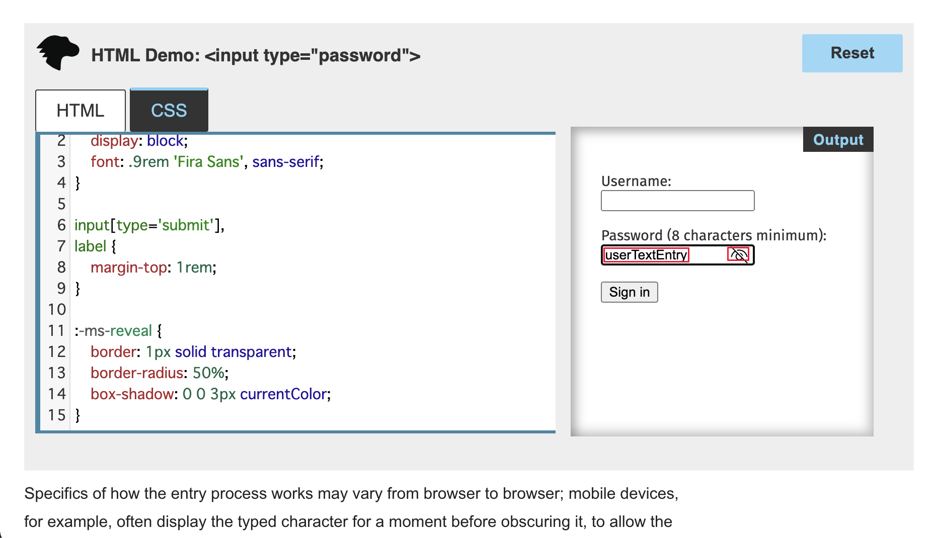 Customize the password reveal button - Microsoft Edge | Microsoft