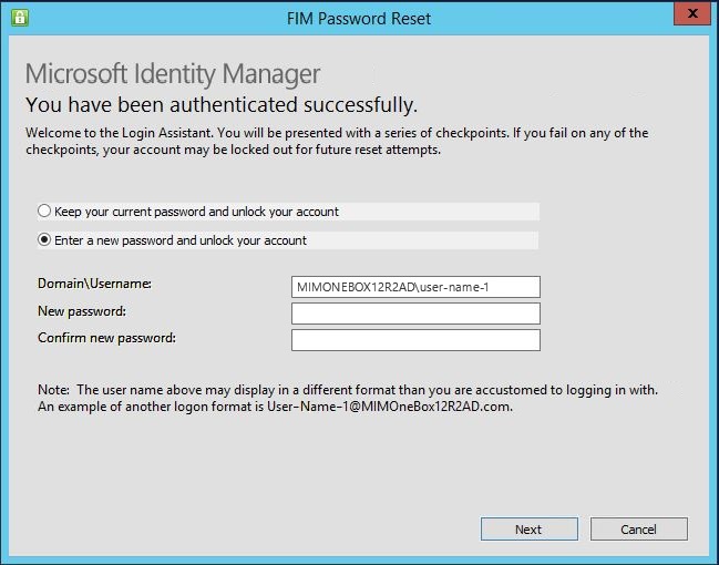 Working with Self-Service Password Reset