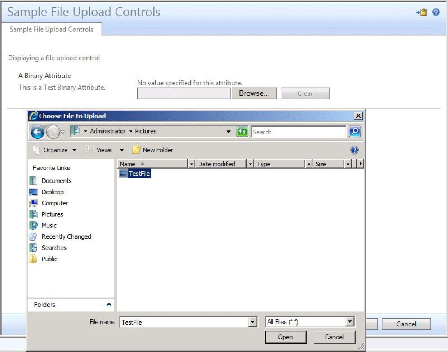 UocFileUpload control