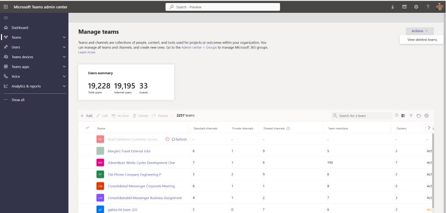view-deleted-teams