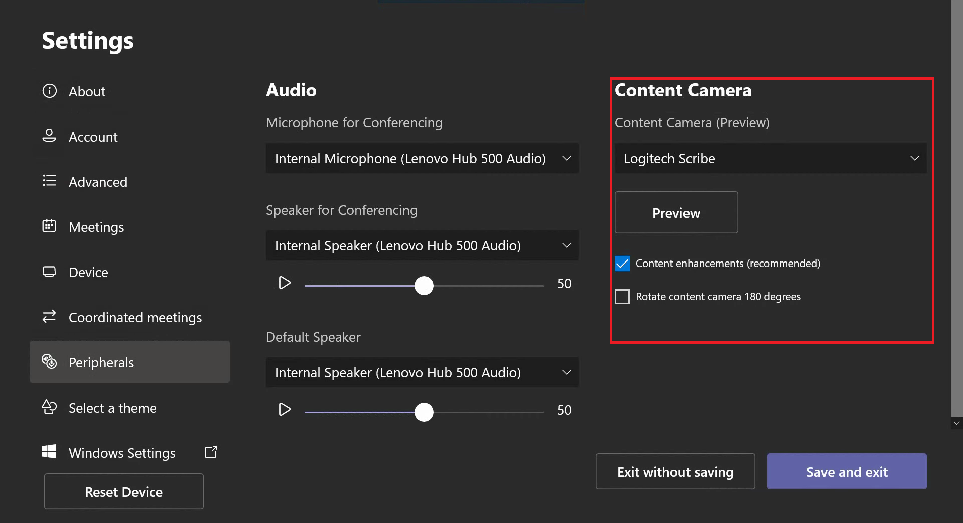 Learn How To Setup Content Cameras Microsoft Teams Microsoft Learn