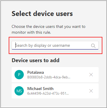 add user in device health status rule.