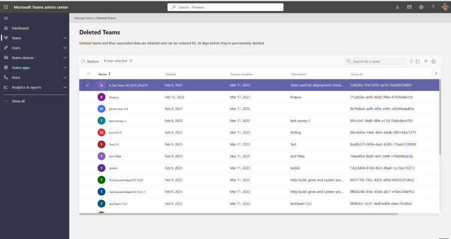 list-of-deleted-teams