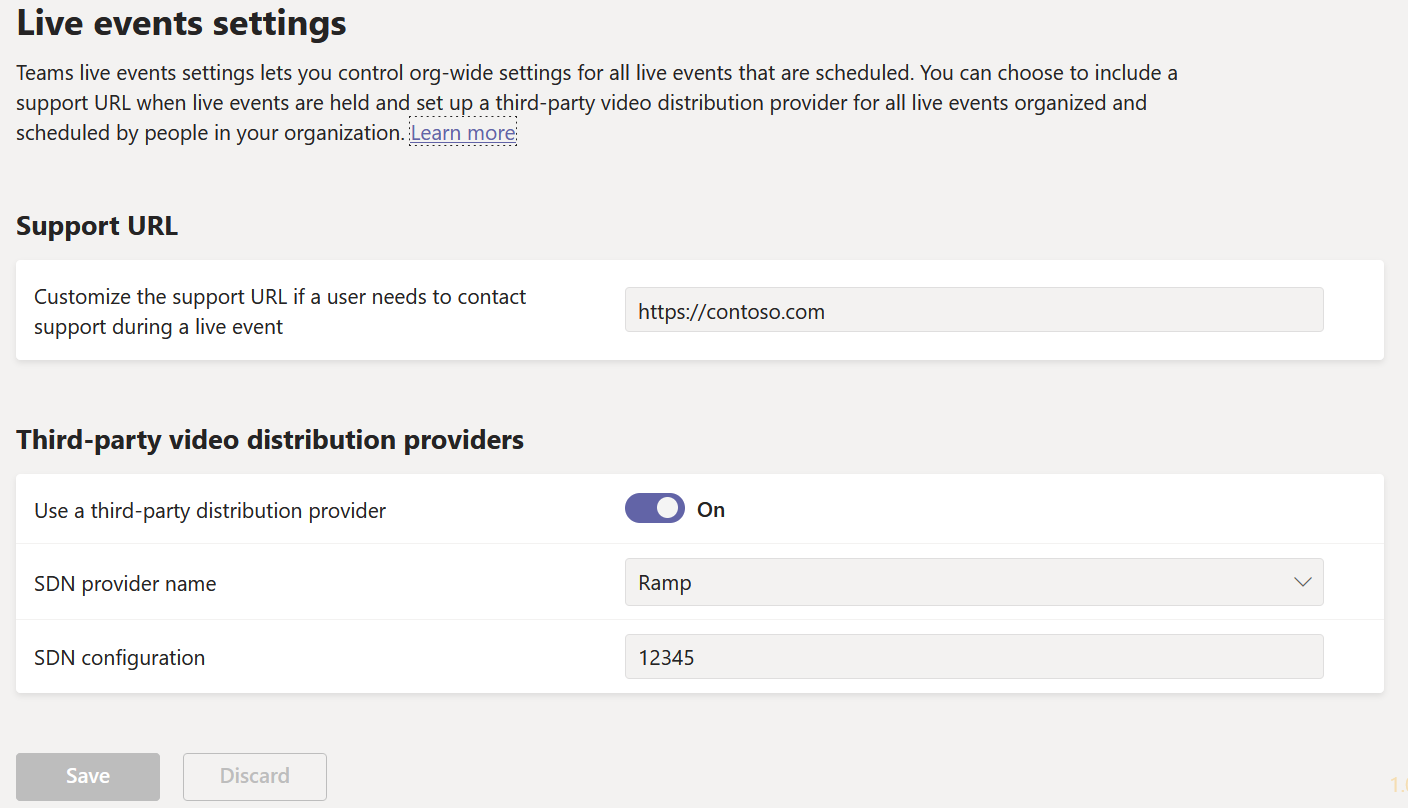 Configure live event settings in Microsoft Teams - Microsoft Teams