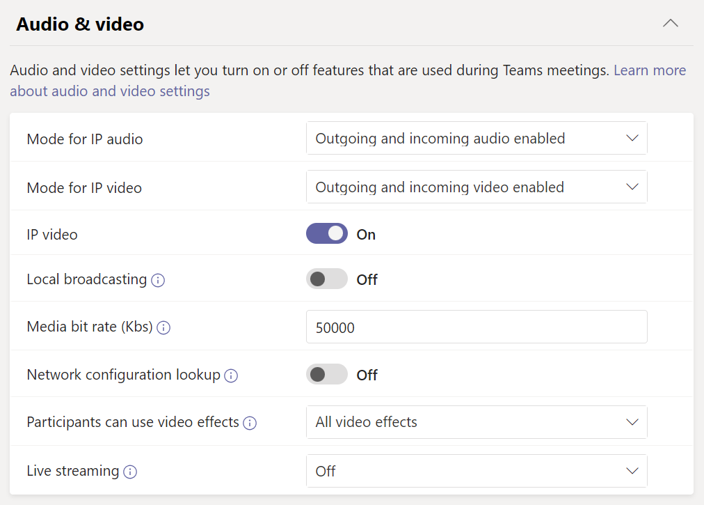 Teams settings and policies reference Microsoft Teams Microsoft Learn