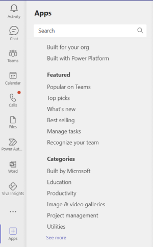 Know about apps in Microsoft Teams - Microsoft Teams