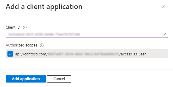 Add a client application