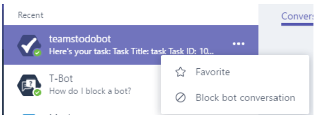 Blocking a bot